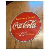 VTG COCA COLA "TAKE HOME A CARTON" RACK SIGN
