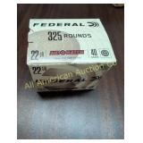 FEDERAL 40 FRAIN SOLID 22 AMMO 325 RDS