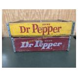 2 ANTIQUE DR. PEPPER WOODEN CREATES
