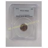 1972 10 CENT PCGS MS65