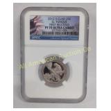 2012 S CLAD EL YUNQUE  25 CENT PF70 ULTRA CAMEO