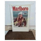 VTG METAL MARLBORO MAN SELF FRAMED & EMBOSSED SIGN