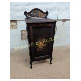 ANTIQUE MAHOGANY SHEET MUSIC STAND W/ MIRROR