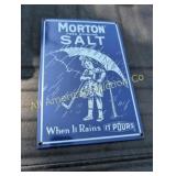 VINTAGE STYLE MORTAN SALT PORCELAIN SIGN