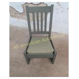 ANTIQUE PAINTED STICKLEY BROS. QUAINT OAK ROCKER