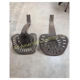 2 ANTIQUE  BUCKEYE  AKRON TRACTOR SEATS