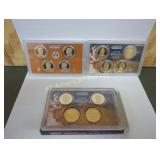 3 PRESIDENTIAL COIN SETS OF (4)