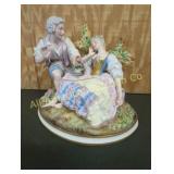 ANTQ. 19TH CENTURY MEISSEN PORCELAIN FIGURAL GROUP