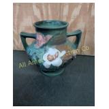 ANTQ. ROSEVILLE MAGNOLIA DOUBLE HANDLE VASE 180-6