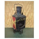 ANTIQUE RAILWAY LANTERN WITH BRACKET