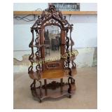 ANTIQUE VICTORIAN WALNUT ETAGERE