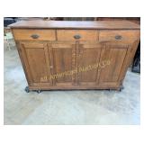 ANTIQUE OAK GERNERAL STORE CABINET