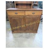 ANTIQUE OAK GENERAL STORE CABINET