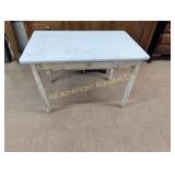 VINTAGE ENAMEL/PORCELAIN TOP TABLE