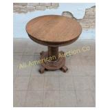 ANTIQUE QUARTER SAWN OAK LAMP TABLE