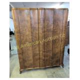 ANTIQUE BURLED WALNUT WARDWROBE