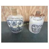 2 VTG GREY BEARD SCOTCH WHISKEY STONEWARE JUGS