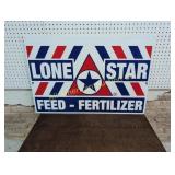 LONE STAR FEED METAL SIGN