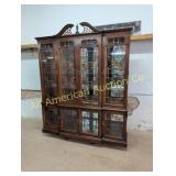VTG THOMASVILLE MAHOGANY BREAKFRONT CHINA CABINET