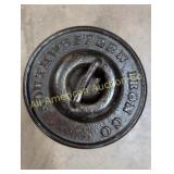 ANTIQUE 22LBS CAST IRON HORSE TETHER WEIGHT