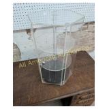 CLEAR ACRYLIC ROTATING DISPLAY CASE WITH KEY