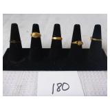 5 Costume Rings