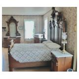 3 Piece Victorian Bedroom Suite (Highback...