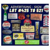 Advertising Signs Gas Globes Clocks