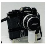 Nikon EL Nikkormat Camera, 50mm Lens, Auto Winder Nikon EL Nikkormat Camera, 50mm Lens, Auto Winder