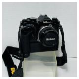 Nikon FM2 Camera, Nikkor 50mm Lens, MD-12 Winder Nikon FM2 Camera, Nikkor 50mm Lens, MD-12 Winder