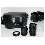 Vicitar 220 SL Camera, 50mm Lens, 35mm and 135mm Vicitar 220 SL Camera, 50mm Lens, 35mm and 135mm