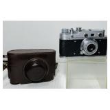 Zorki Zopkuu C Camera, 50mm Lens, Case Zorki Zopkuu C Camera, 50mm Lens, Case
