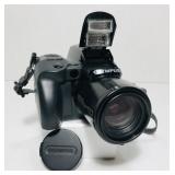 Olympus iS-1. 35mm SLR. Point and shoot. Black.