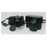 Zenit EM. 35mm. Black. Strap and case included.