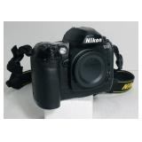 Nikon D100 6.1mp digital SLR. No lens. Strap,