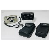 Yashica Acclaim(black) 24mm lens film camera. Yashica Acclaim(black) 24mm lens film camera.