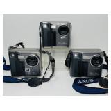 3 Sony MVC-FD7 Digital Mavica Still Camera, 3 Sony MVC-FD7 Digital Mavica Still Camera,