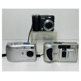 3 Digital Cameras, Kodak Z1485 is, HP 320, HP 315