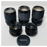 5 Yashica Camera Lenses 5 Yashica Camera Lenses