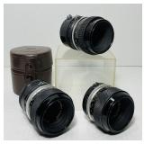 3 Micro-Nikkor Camera Lenses 3 Micro-Nikkor Camera Lenses