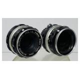 2 Nikkor-H Auto Camera Lenses