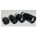 4 Soligor Camera Lenses