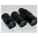 3 Soligor MC, 2 Zoom Macro, Camera Lenses 3 Soligor MC, 2 Zoom Macro, Camera Lenses