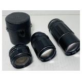 3 Takumar Super Multi Coated Camera Lenses