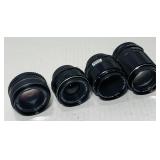 4 Super Takumar Camera Lenses