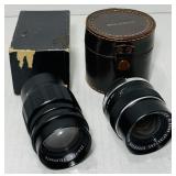 2 Camera Lenses, Zenton, Spiratone 2 Camera Lenses, Zenton, Spiratone