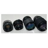 4 Various Camera Lenses 4 Various Camera Lenses