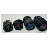 4 Various Camera Lenses