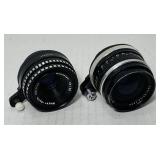2 Camera Lenses, Carl Zeiss, Meyer-Optik 2 Camera Lenses, Carl Zeiss, Meyer-Optik