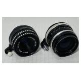 2 Camera Lenses, Carl Zeiss, Meyer-Optik